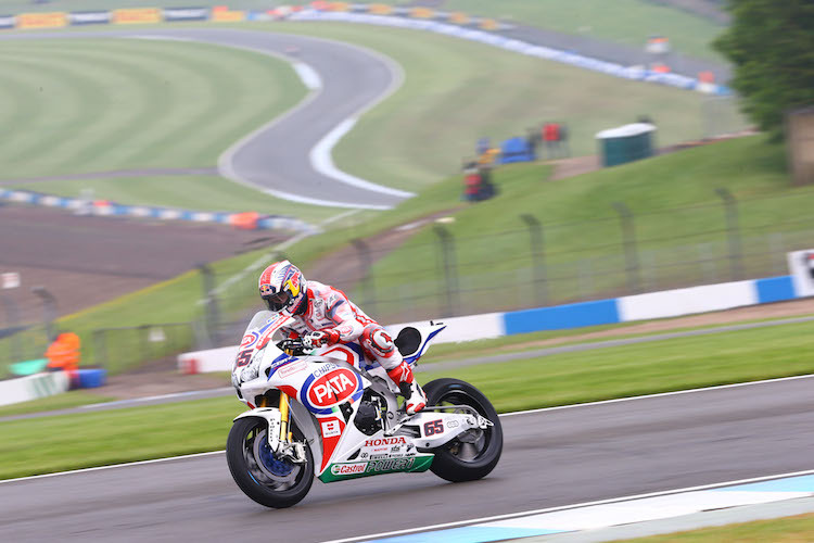 Honda hatte auch mit Jonathan Rea in Donington nichts zu melden