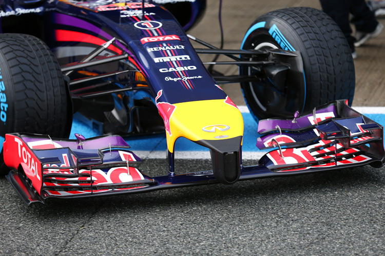 Die Knubbelnase am Red Bull Racing RB10