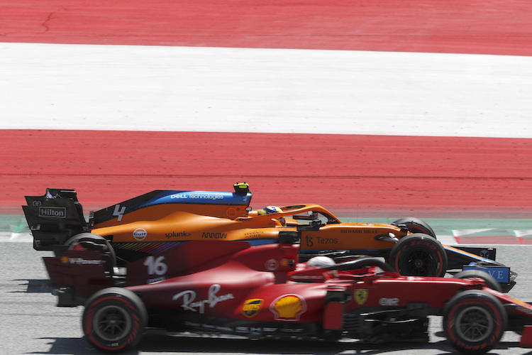 Charles Leclerc und Lando Norris