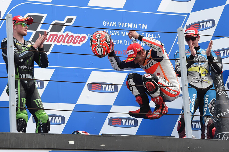 2015 feierte Marc Márquez seinen ersten MotoGP-Sieg auf dem Misano World Circuit Marco Simonelli