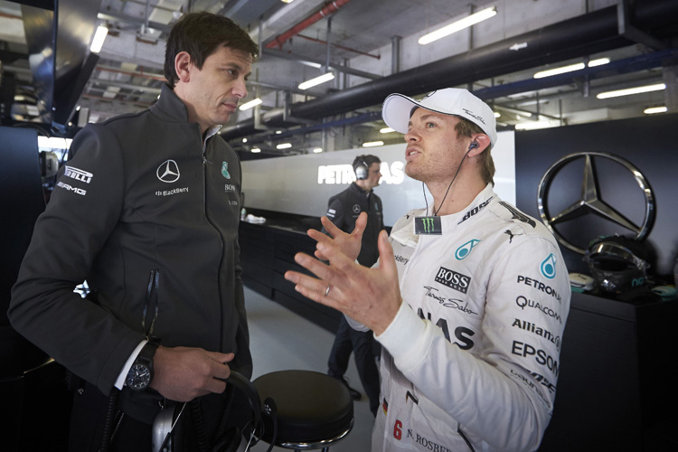 Toto Wolff mit Nico Rosberg