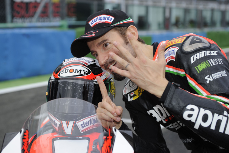 Max Biaggi und Aprilia gewannen zusammen zwei Superbike-WM-Titel