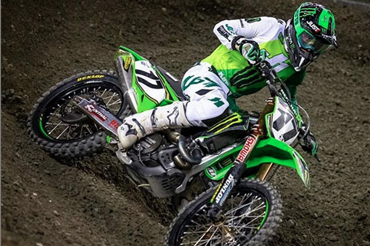 Joey Savatgy ist beim Saisonauftakt in Hangtown nicht am Start