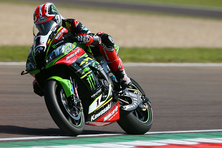 Jonathan Rea auf seiner Kawasaki ZX-10RR