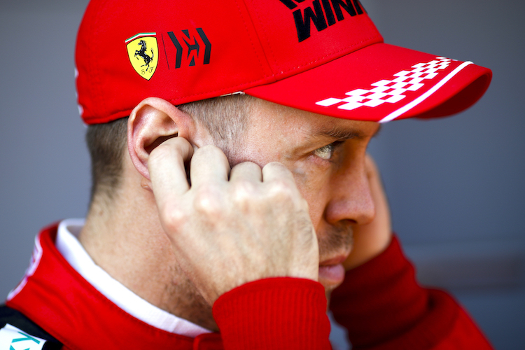 Sebastian Vettel 2020 bei den Wintertests mit Ferrari