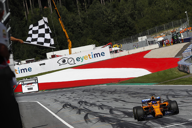 Fernando Alonso auf dem Red Bull Ring