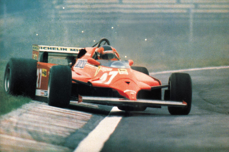 Unvergessen: Gilles Villeneuve im Ferrari mit der Startnummer 27