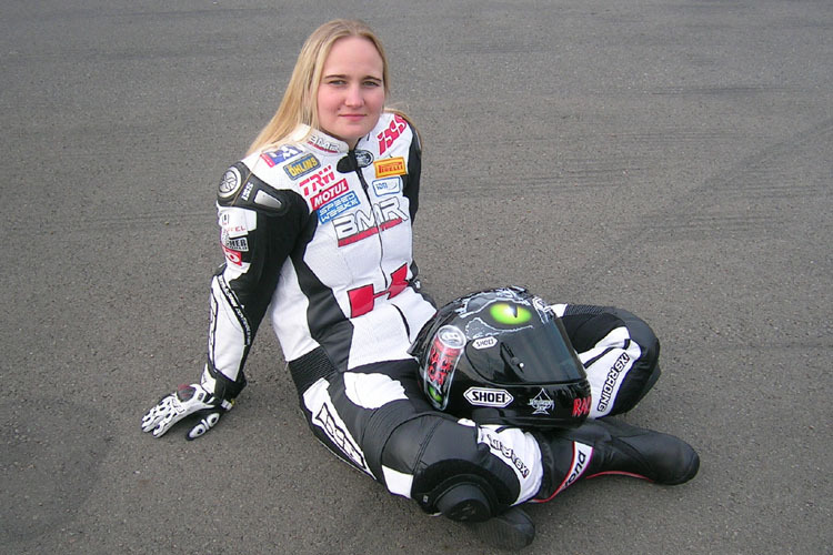 Nina Prinz zum IDM-Training auf dem EuroSpeedway