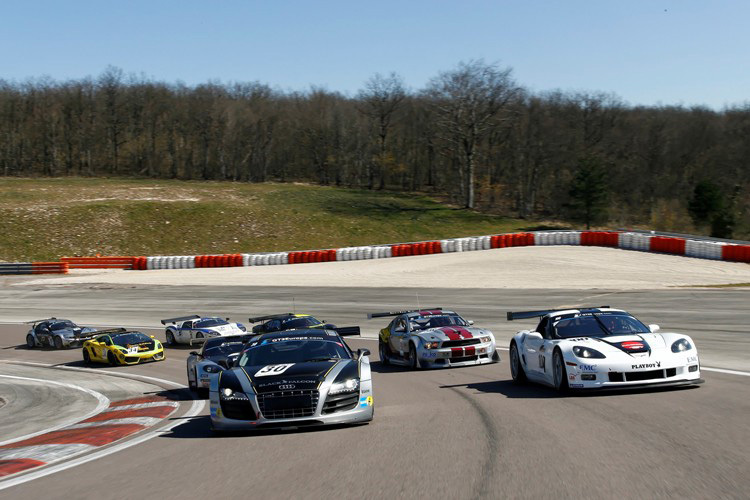 Das GT3 Feld beim Balance of Performance Test in Dijon