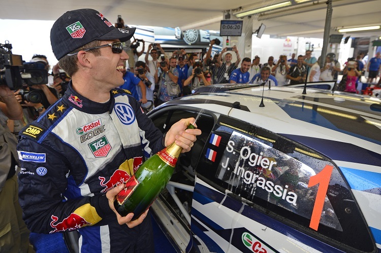 Der Hattrick-Sieger Sébastien Ogier