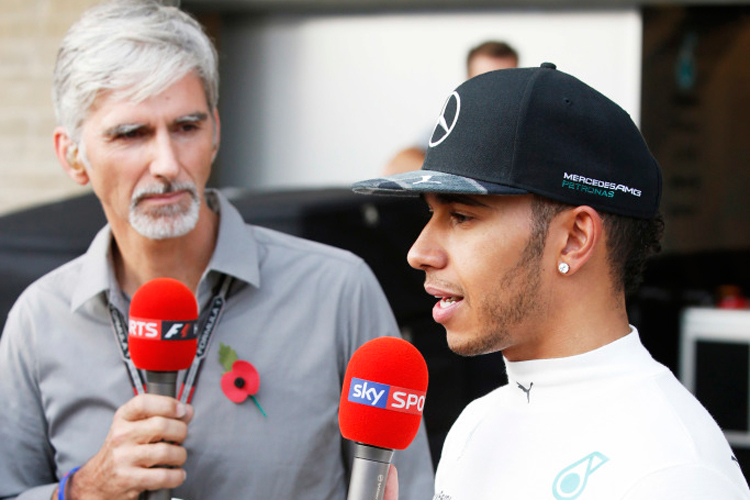 Damon Hill und Lewis Hamilton