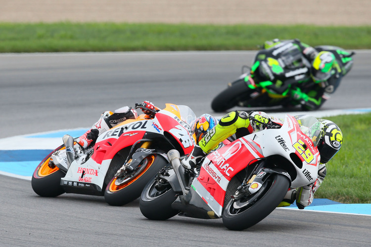 Indy-GP: Andrea Iannone (Pramac-Ducati) vor Pedrosa und Pol Espargaró