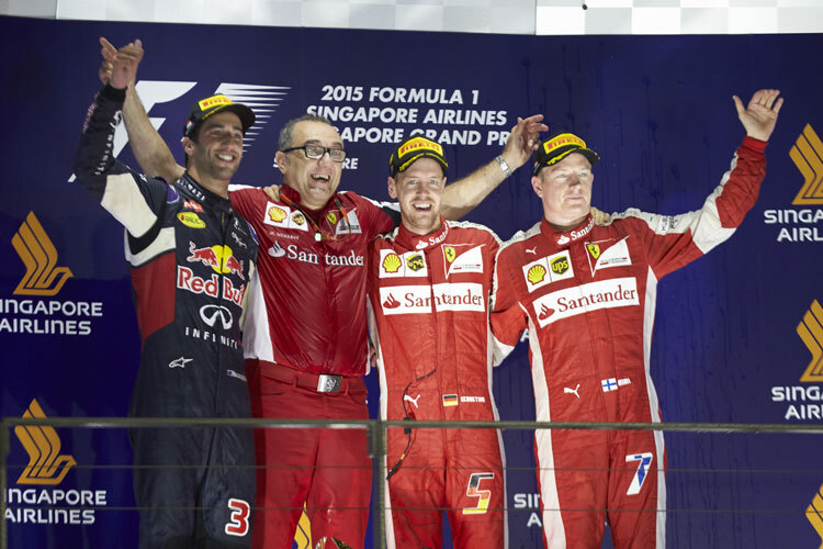 Singapur-Podium ohne Mercedes