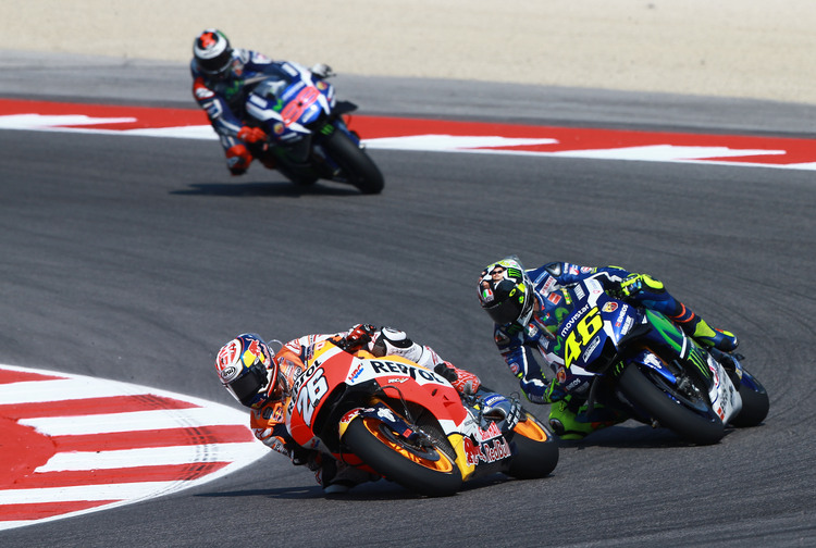 Dani Pedrosa setzte sich in Misano bestimmt gegen Márquez, Lorenzo und auch Rossi durch