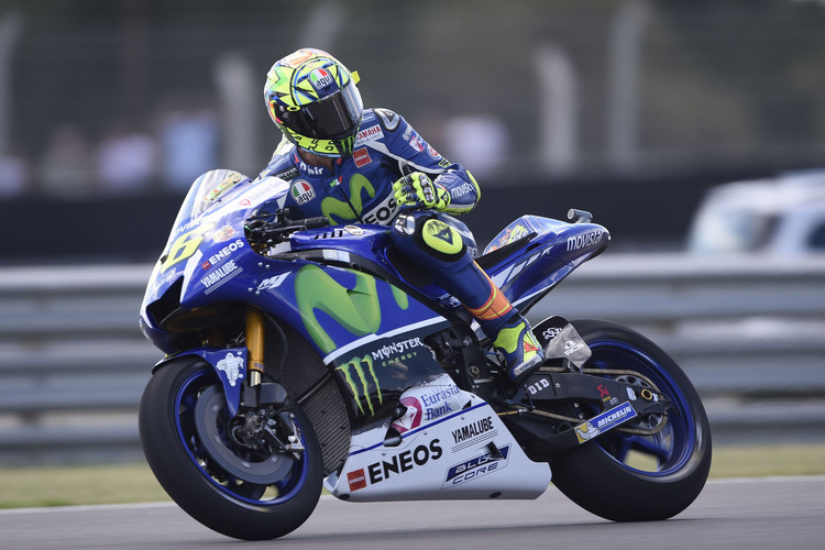 Valentino Rossi landete auf Platz 7, Lorenzo war nur 14.