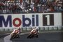 Davide Tardozzi und Stephane Mertens in Hockenheim 1988