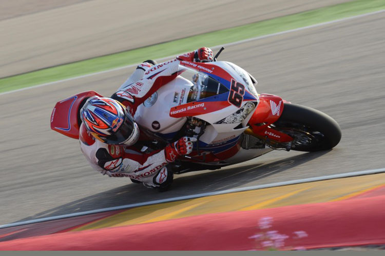 Jonathan Rea beim Test in Aragon