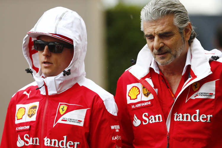 Maurizio Arrivabene will Kimi Räikkönen nicht im Regen stehen lassen