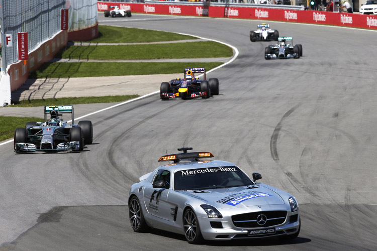 Ab 2015 soll das Formel-1-Feld nach einer Safety-Car-Phase stehend starten