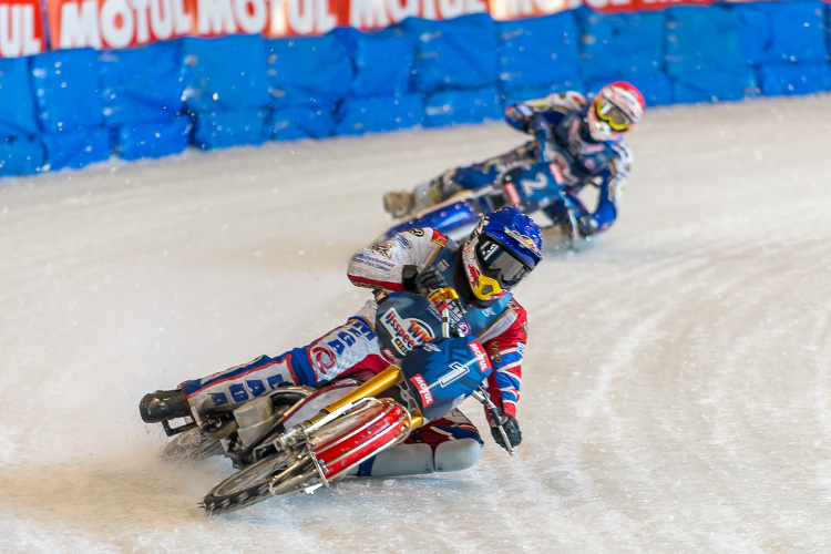 Die Russen waren beim Eisspeedway in Assen wieder eine Klasse für sich