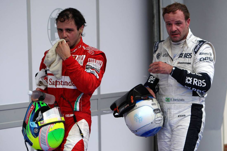 Felipe Massa und Rubens Barrichello