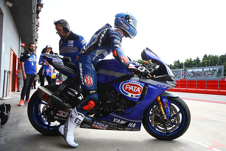 Marco Melandri fuhr in Imola hinterher