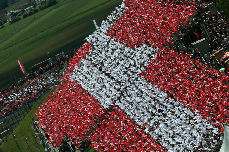 Enthusiasmus pur: Vor einem Jahr feierte die Formel-1-Fangemeinde die Rückkehr nach Österreich