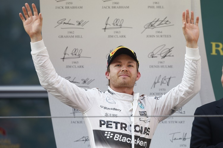 Nico Rosberg belegte Rang 2