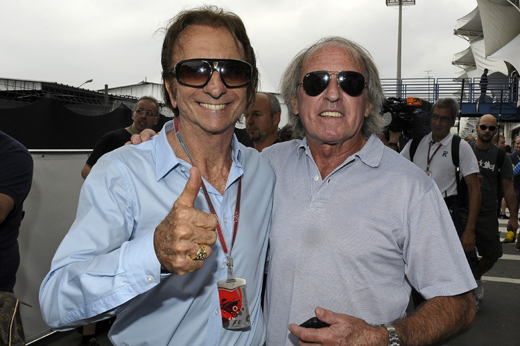 Die Altmeister Emerson Fittipaldi und Jacques Laffite