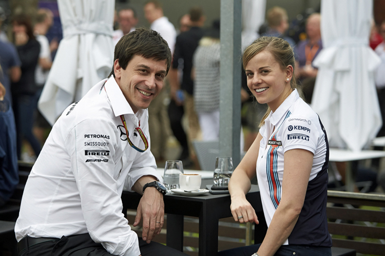 Formel-1-Traumpaar: Mercedes-Motorsportdirektor Toto Wolff und Williams-Testpilotin Susie Wolff