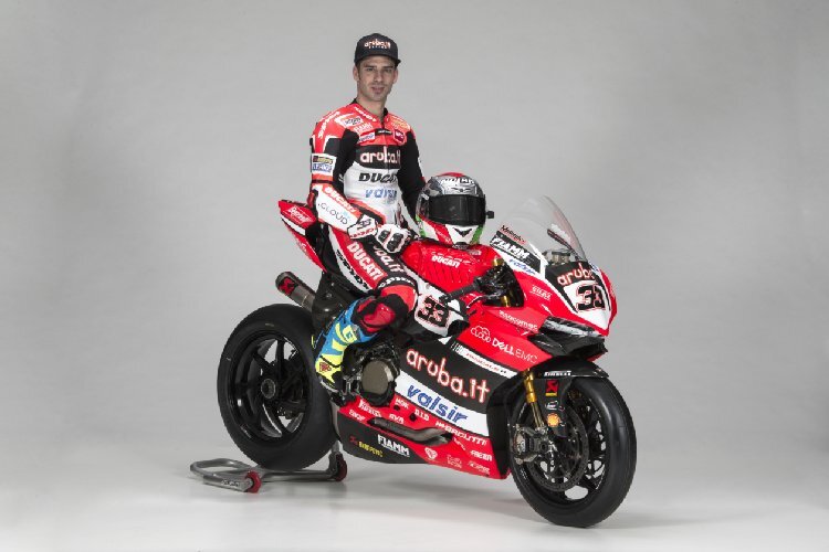 Marco Melandri und seine Aruba.it Ducati