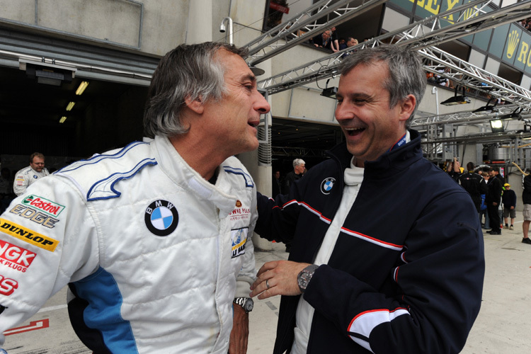 Schnitzer-Teammanager Charly Lamm, BMW-Sportchef Jens Marquardt