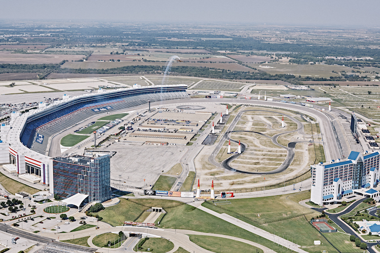  Die Red Bull-Air-Race-WM war zuletzt 2015 über dem Texas Motor Speedway unterwegs