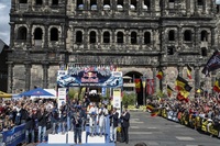 Das Siegerpodium 2014 vor der Porta Nigra