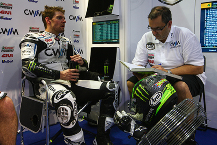 Cal Crutchlow mit Crew-Chief Beefy Bourguignon