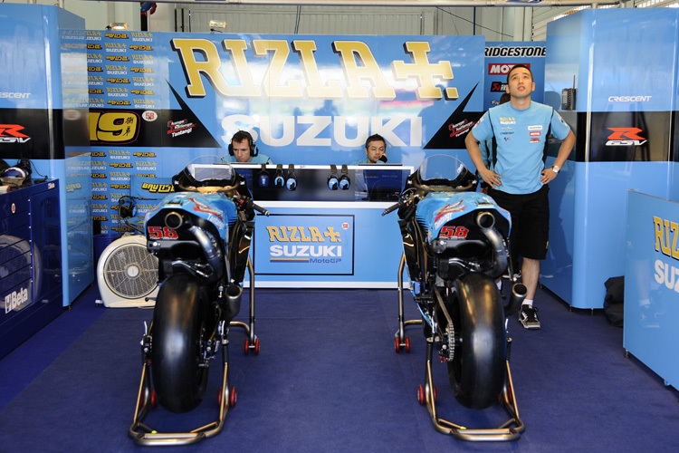 Suzuki-Box beim Abschied in Valencia 2011