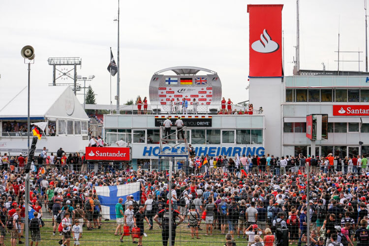 Die vorerst letzte Siegerehrung der Formel 1 in Deutschland - Hockenheim 2014