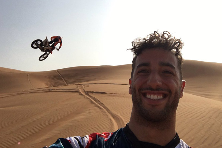 Gelungenes Selfie von Daniel Ricciardo