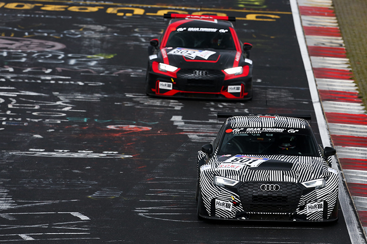 Den Test unter Rennbedingungen meisterte der Audi RS3 LMS mit Bravour 