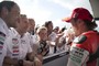 Jack Miller im Parc Fermé: Crew Chief Cristian Gabbarini (2. von links) ist zufrieden