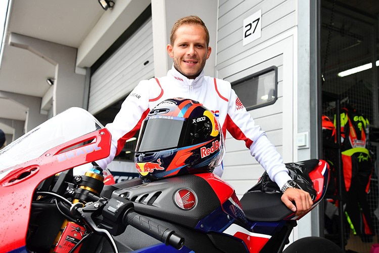 Stefan Bradl beim Superbike-Test auf dem Sachsenring