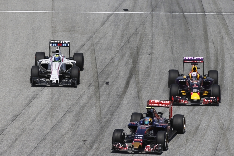 Carlos Sainz Jr., Daniel Ricciardo & Felipe Massa