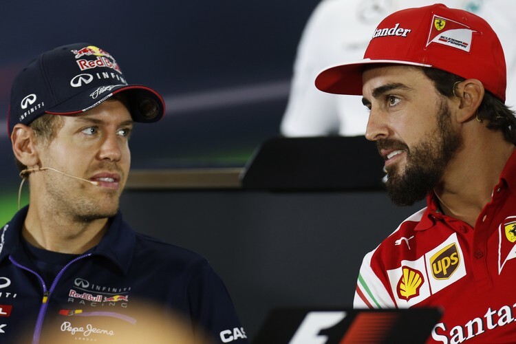 Sebastian Vettel und Fernando Alonso