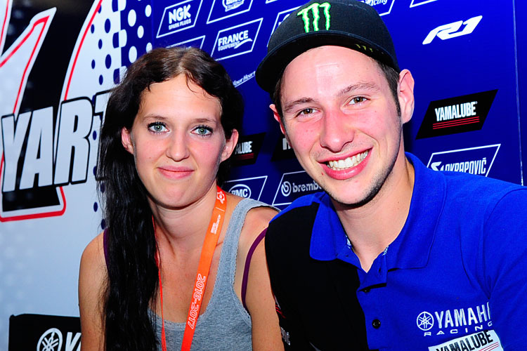 IDM-Superbike-Champion Marvin Fritz und seine Freundin Michaela Ruff