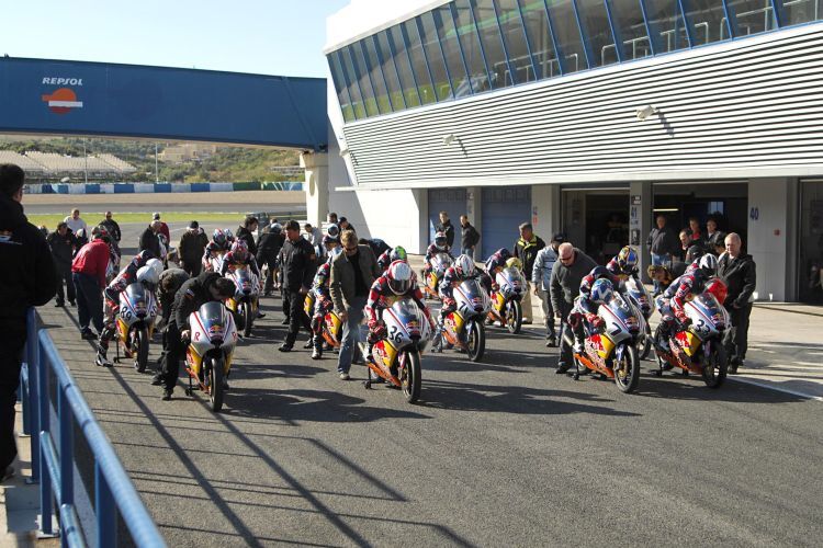 Beste äussere Bedingungen für die Rookies in Jerez.