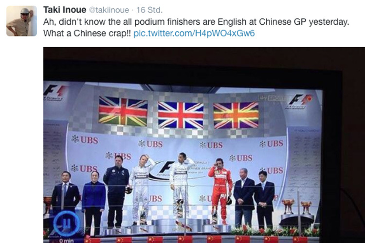 Ex-GP-Fahrer Taki Inoue ist aufgefallen: Auch Rosberg und Alonso sind Briten