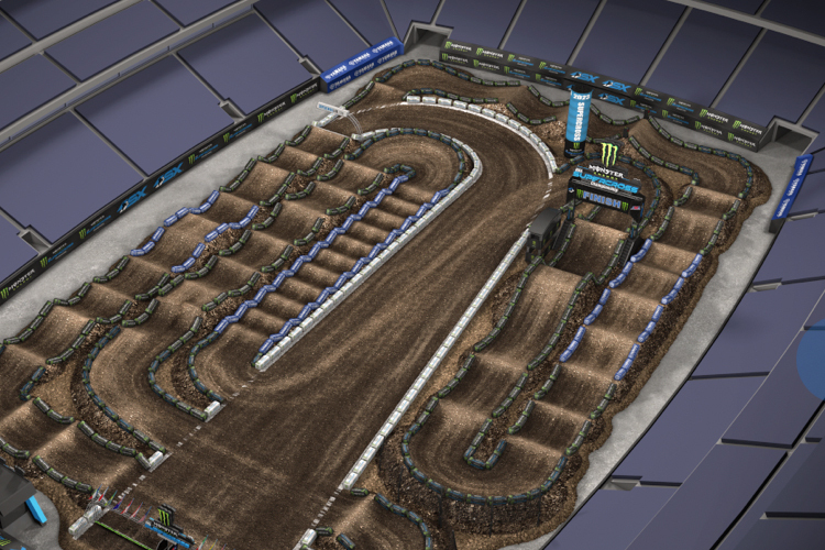 In East Rutherford findet der 14. Lauf der US Supercross-Meisterschaften statt