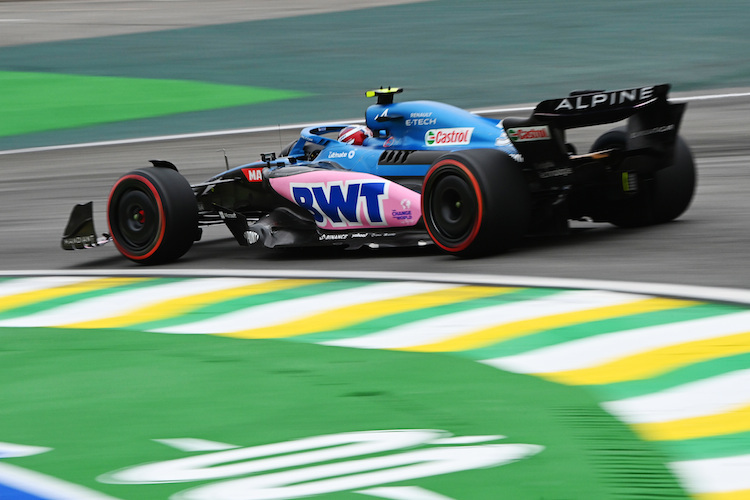 Esteban Ocon blieb im zweiten Training in São Paulo der Schnellste