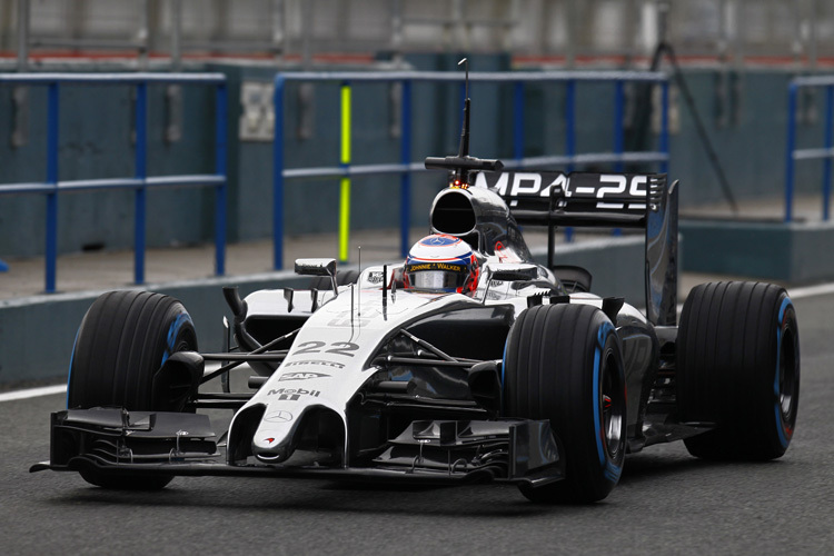 Fortschritt: der neue McLaren rollt