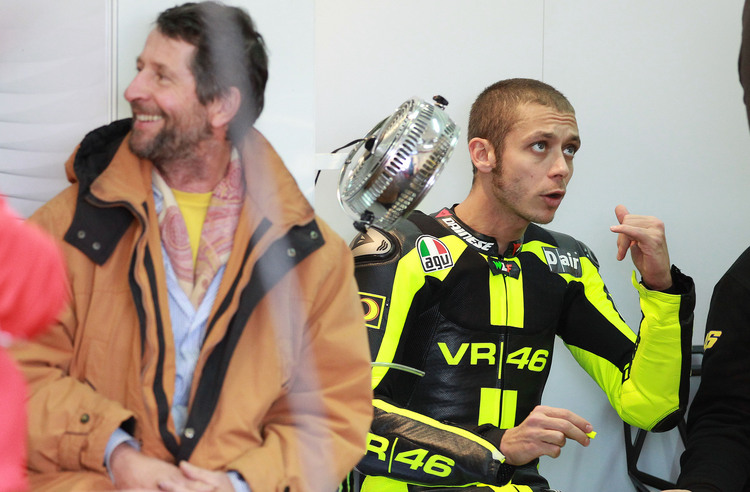 Grazianio und Valentino Rossi im Jahr 2010